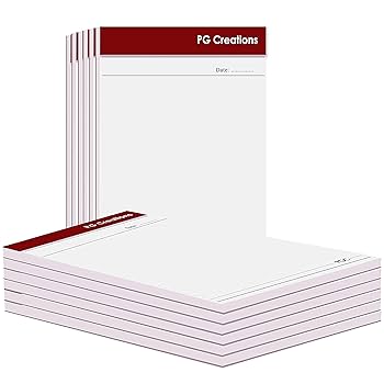 Amazon.co.jp: PG Creations 罫線なしメモ帳 A4サイズ 8.5x11